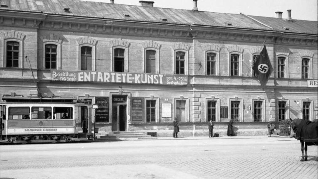 Exposición sobre Arte degenerado en Salzburgo, 1938.