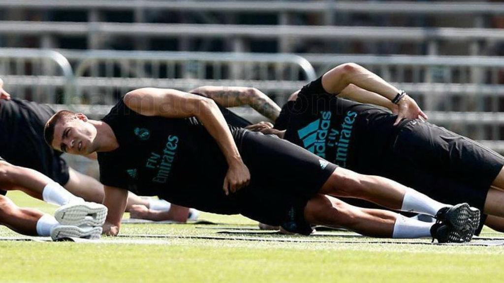 Morata se entrena como uno más en UCLA