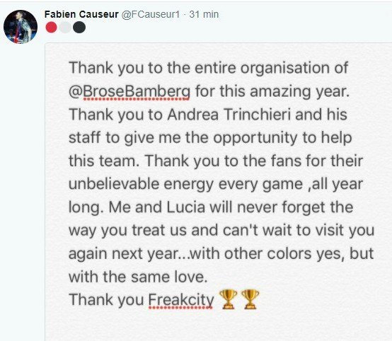 Primer mensaje de Causeur tras hacerse oficial su fichaje por el Real Madrid