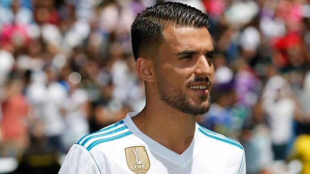 Ceballos en su presentación como jugador del Real Madrid