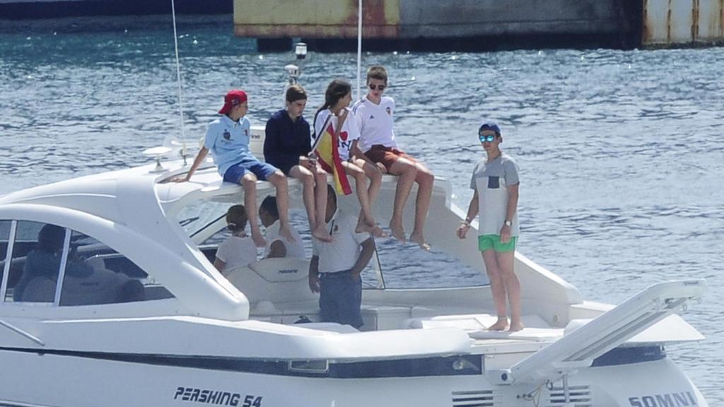 Los sobrinos mayores de los reyes de vacaciones en Palma de Mallorca.