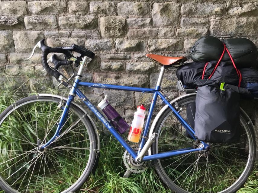 Una de las bicicletas utilizadas en la travesía.
