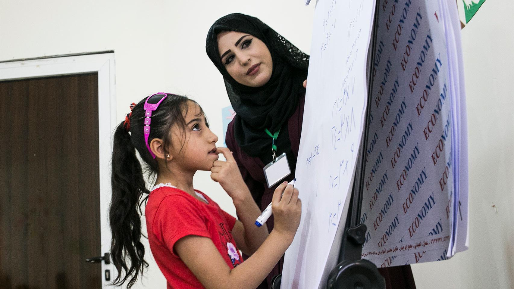 En el centro de Alianza por la Solidaridad en Mafraq
