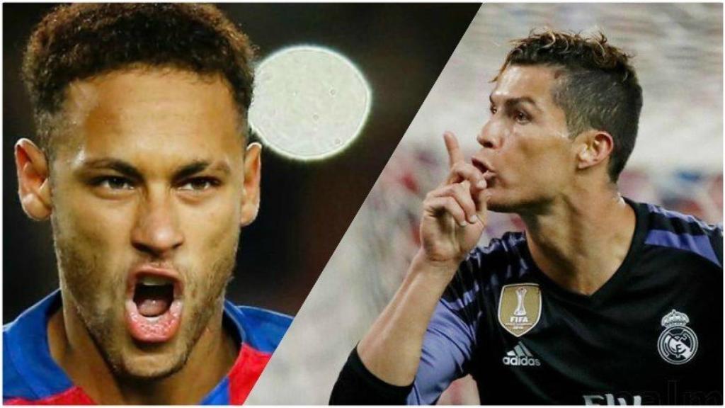 Neymar y Cristiano Ronaldo.