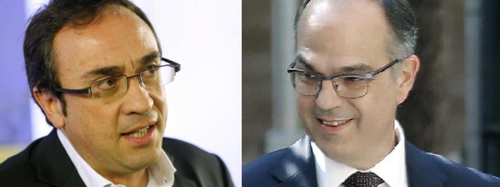 Los consellers Josep Rull (izquierda) y Jordi Turull.