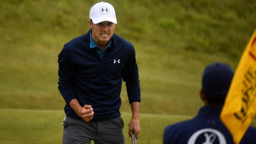 Jordan Spieth, durante la jornada de este domingo del British Open.