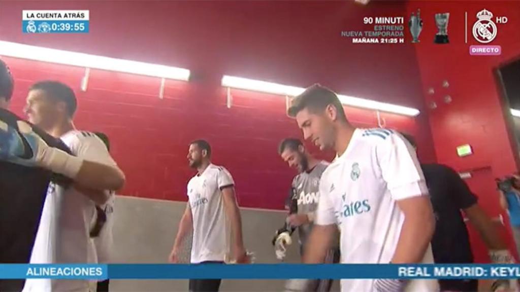 Keylor Navas y David Gea se encuentran antes del partido