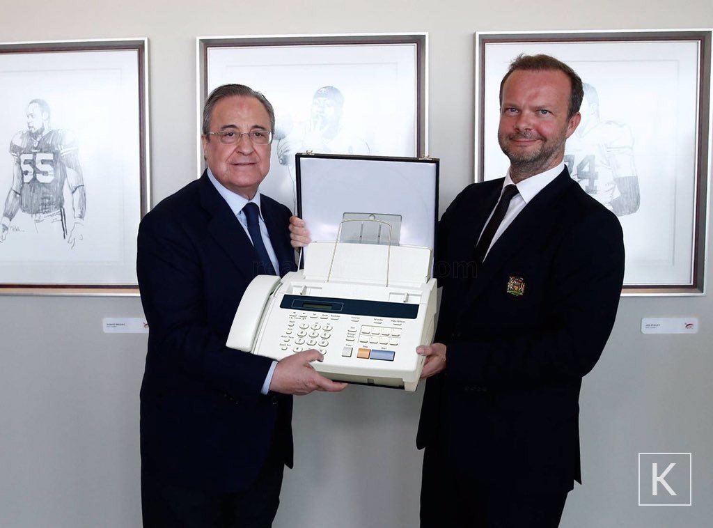El fax del Real Madrid y el Manchester United vuelve a hacerse viral