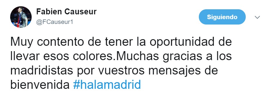 Causeur manda su primer mensaje al madridismo