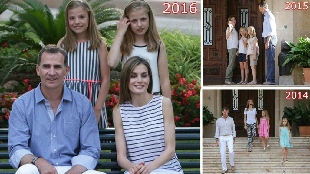 Todos los posados de los reyes en Marivent.