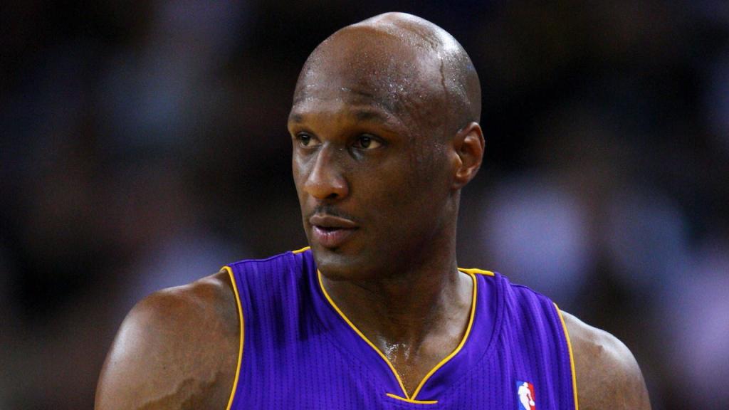 Lamar Odom durante su etapa en los Lakers.