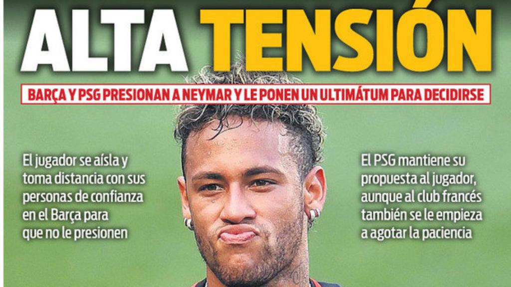 Portada del diario Sport (27/07/17)