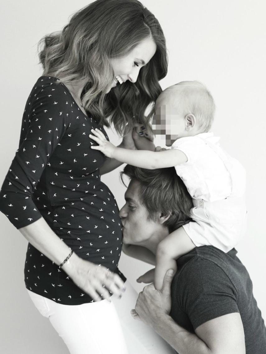 Astrid, Carlos Baute y el pequeño Markuss.