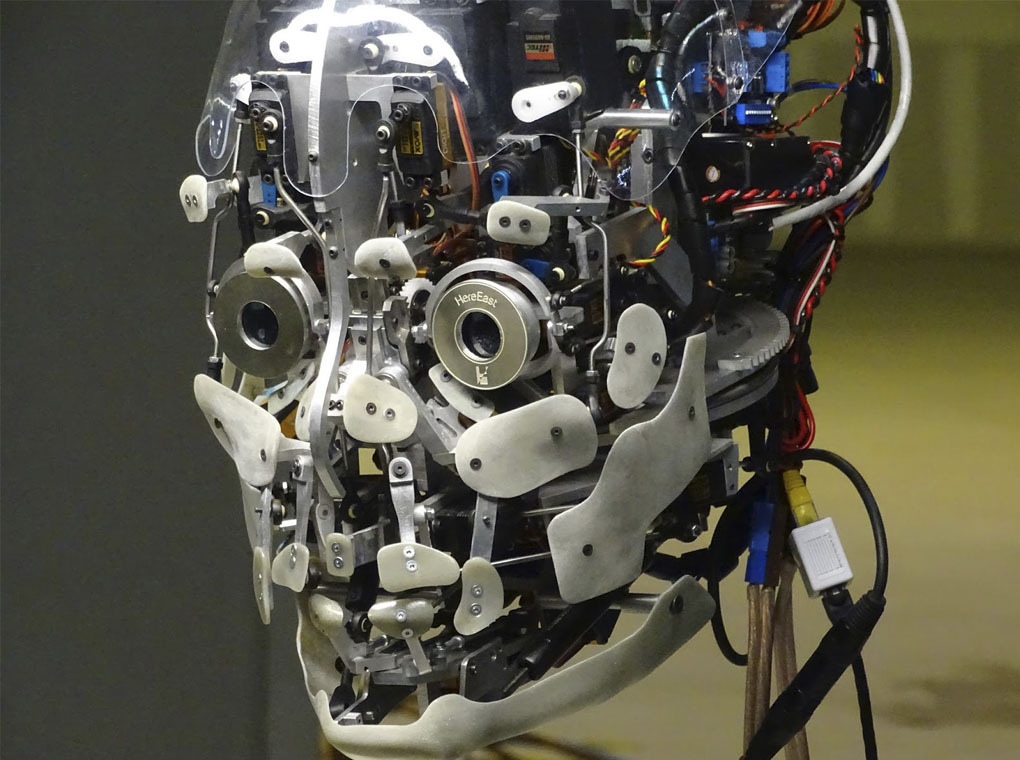 animatronica cara humana