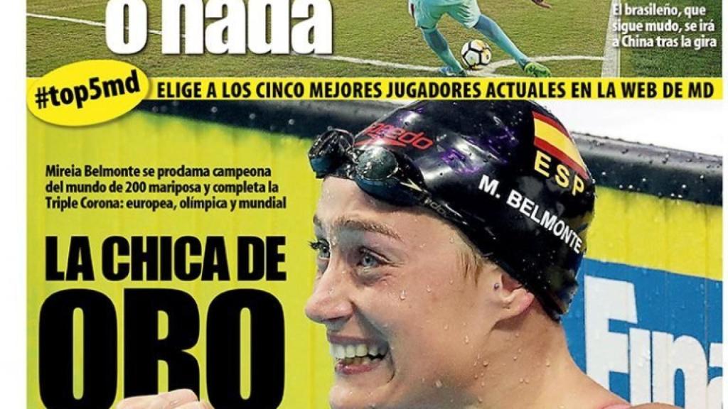 Portada de Mundo Deportivo (28/07/2017).