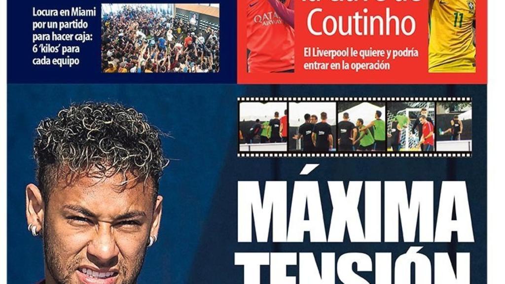 Portada de Mundo Deportivo (29/07/17)