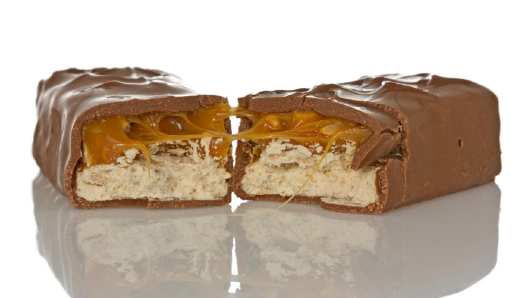 Una barra de chocolate.