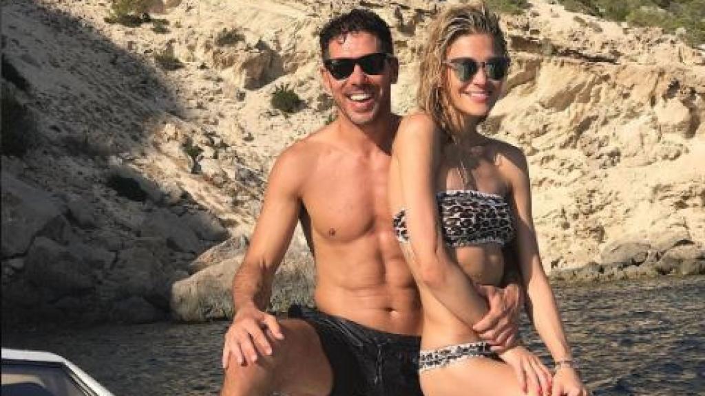 Simeone y Pereyra disfrutando de las calas ibicencas.