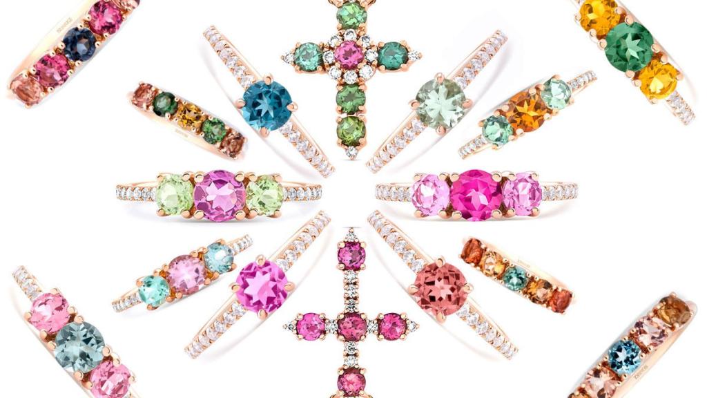 Sortijas y colgantes 'Moonrise' de Suárez. | Foto: Isabel García.