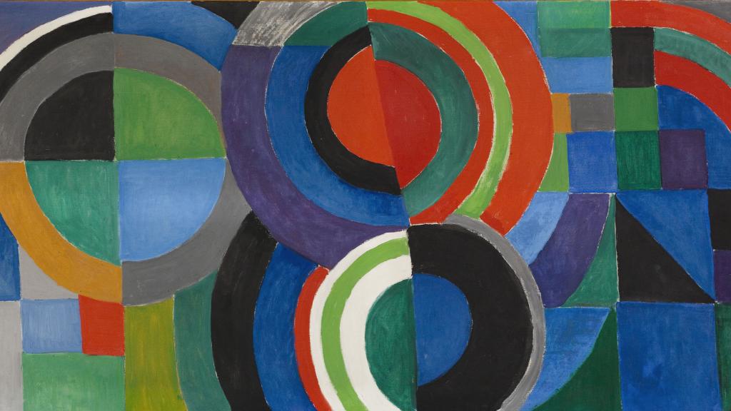 Pintura Ritmo de Sonia Delaunay (1964). | Foto cortesía Museo Thyssen-Bornemisza.