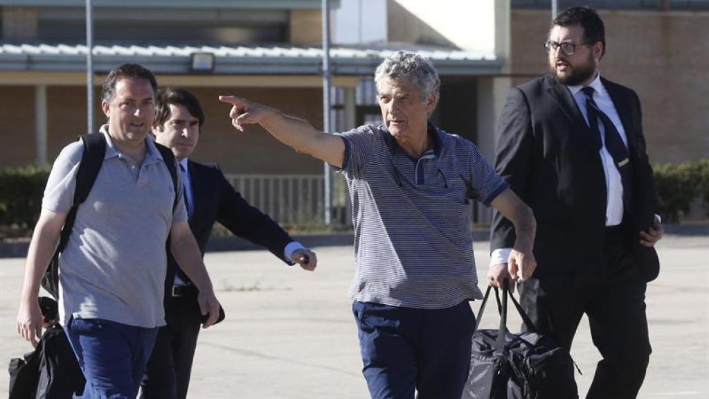 Ángel María Villar, a su salida de la cárcel.