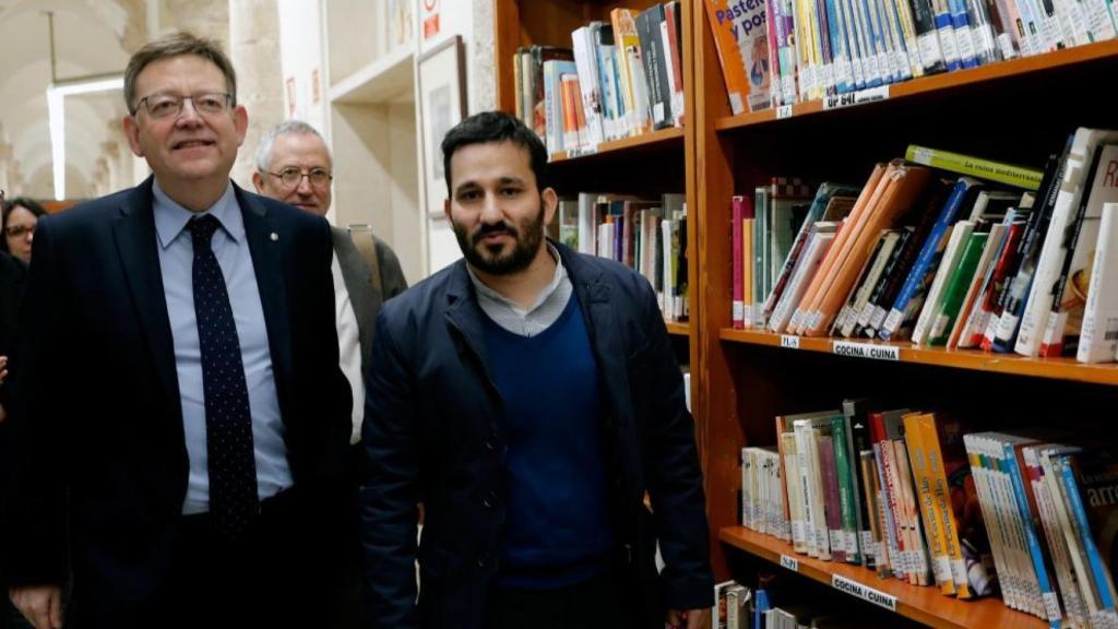El presidente de la Generalitat, Ximo Puig, junto con el conseller de Educación, Vicent Marzà.