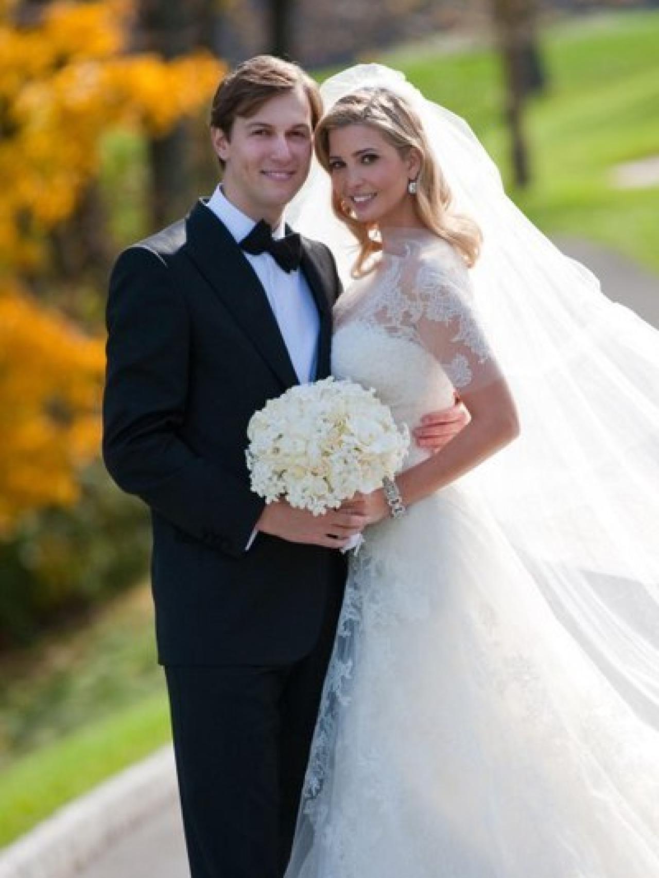 Ivanka y su marido, durante el día de su enlace en 2009.