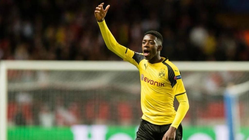 Dembélé durante un encuentro del Dormund. Foto: bvb.de