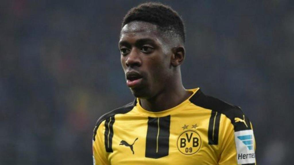 Dembelé, en un partido con el Borussia Dortmund. Foto. Twitter (@FrenchTouchFC)