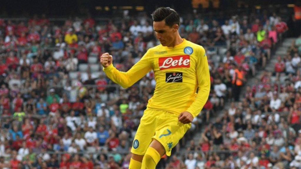 Callejón en la pretemporada del Nápoles   Foto: Twitter (@en_sscnapoli)