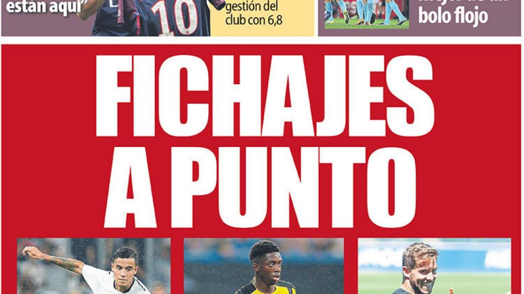 Portada Mundo Deportivo (05/08/17)