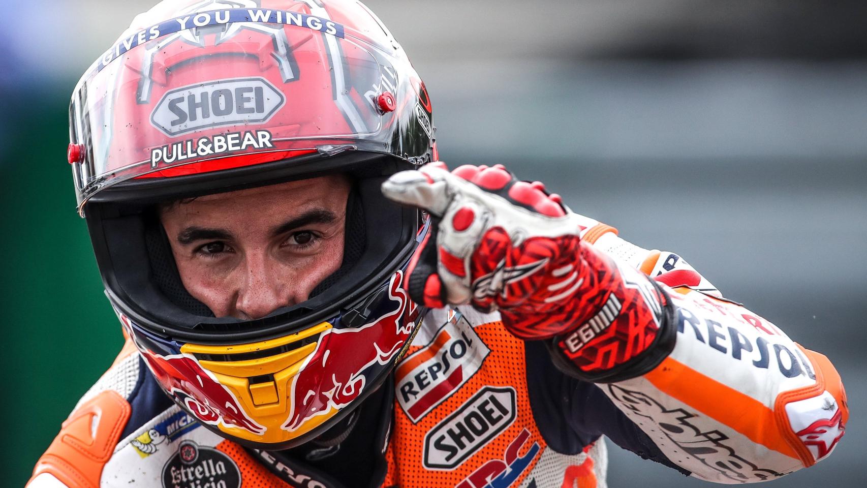 Marc Márquez, durante el GP de la República Checa.