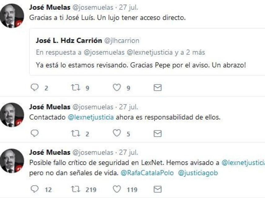 Alerta del abogado José Muelas sobre el fallo de seguridad de Lexnet