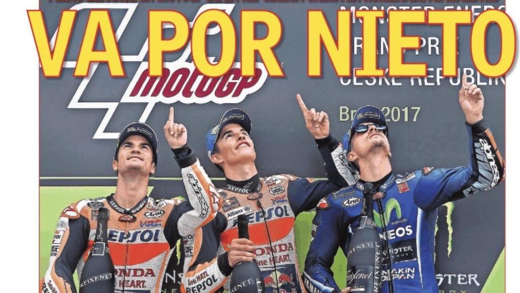 La portada del diario AS