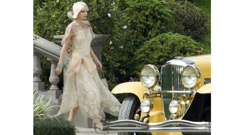 La actriz Carey Mulligan, vestida de Parad en El Gran Gatsby (2013).