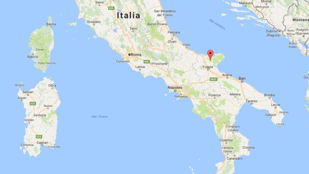 Localización del lugar donde sucedieron los hechos.