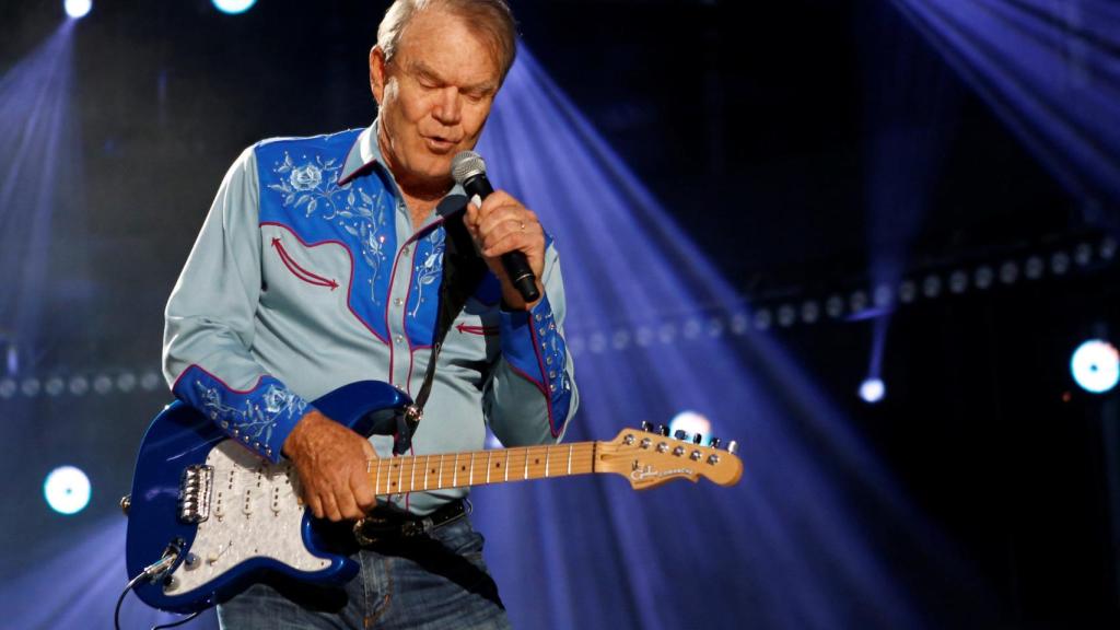Glen Campbell durante una actuación en Nashville en 2012.