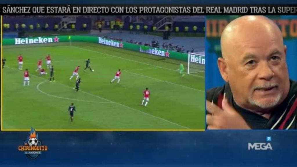 Alfredo Duro en El Chiringuito. Foto: @elchiringuitotv