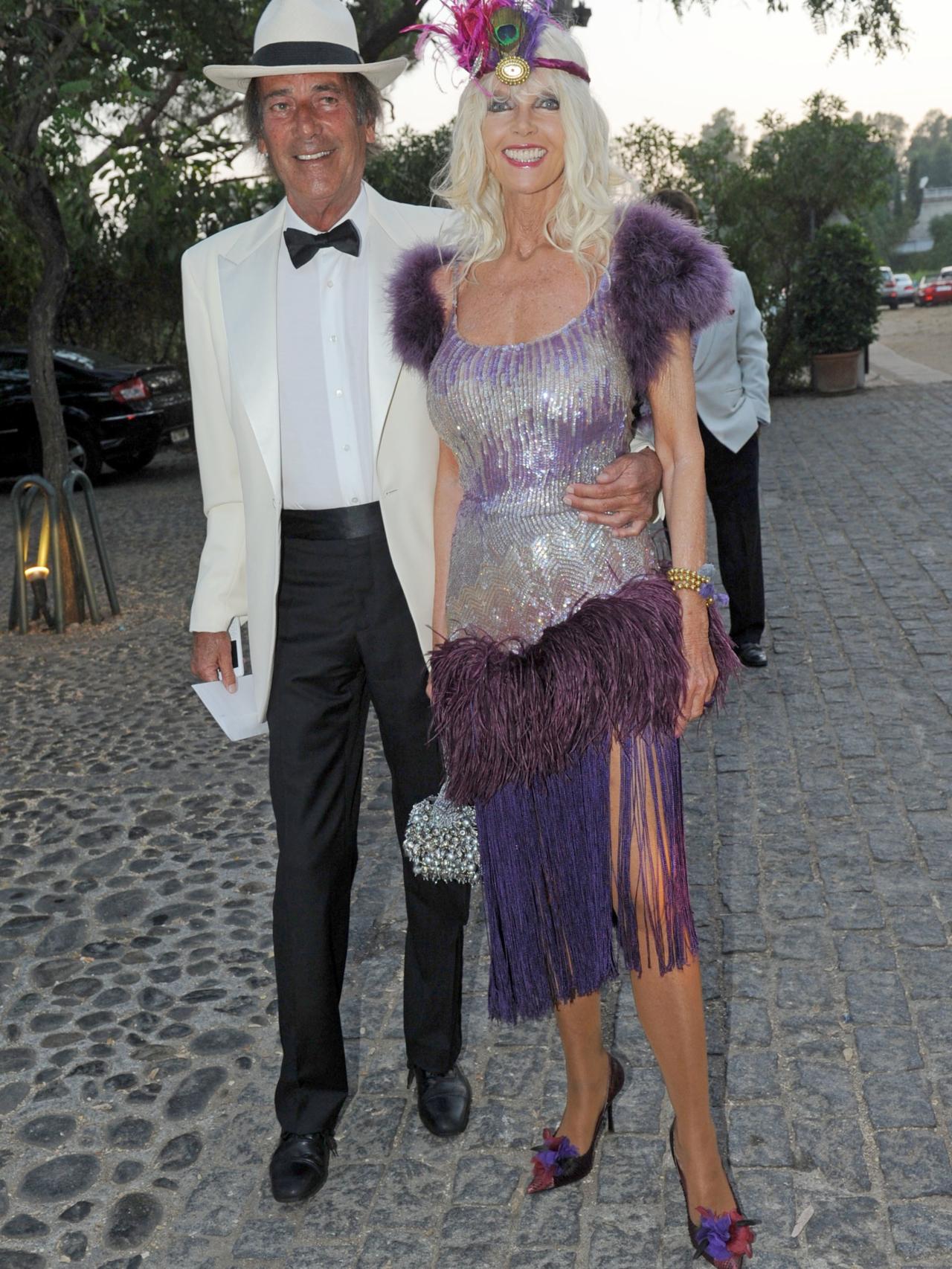 Gunilla von Bismarck y Luis Ortiz en Marbella.