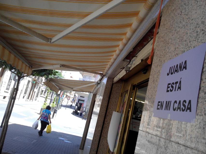 Algunos bares también se han adherido a la campaña a favor de Juana