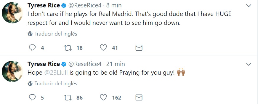 La lección del barcelonista Rice tras la lesión de Sergio Llull