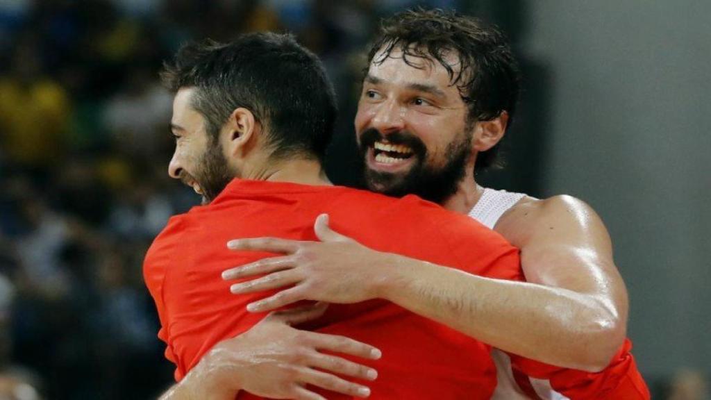 Llull y Navarro con la selección española. Foto: Twitter (@partidazocope)