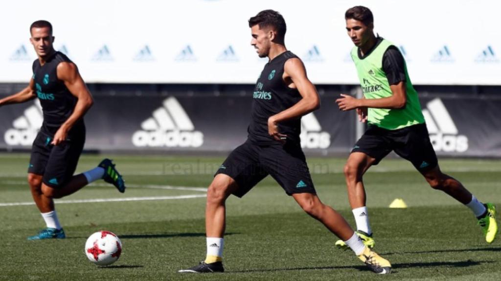 Achraf se entrenó con el primer equipo