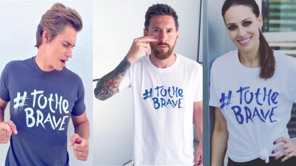 Distintos famosos han participado en la camapaña #ToTheBrave