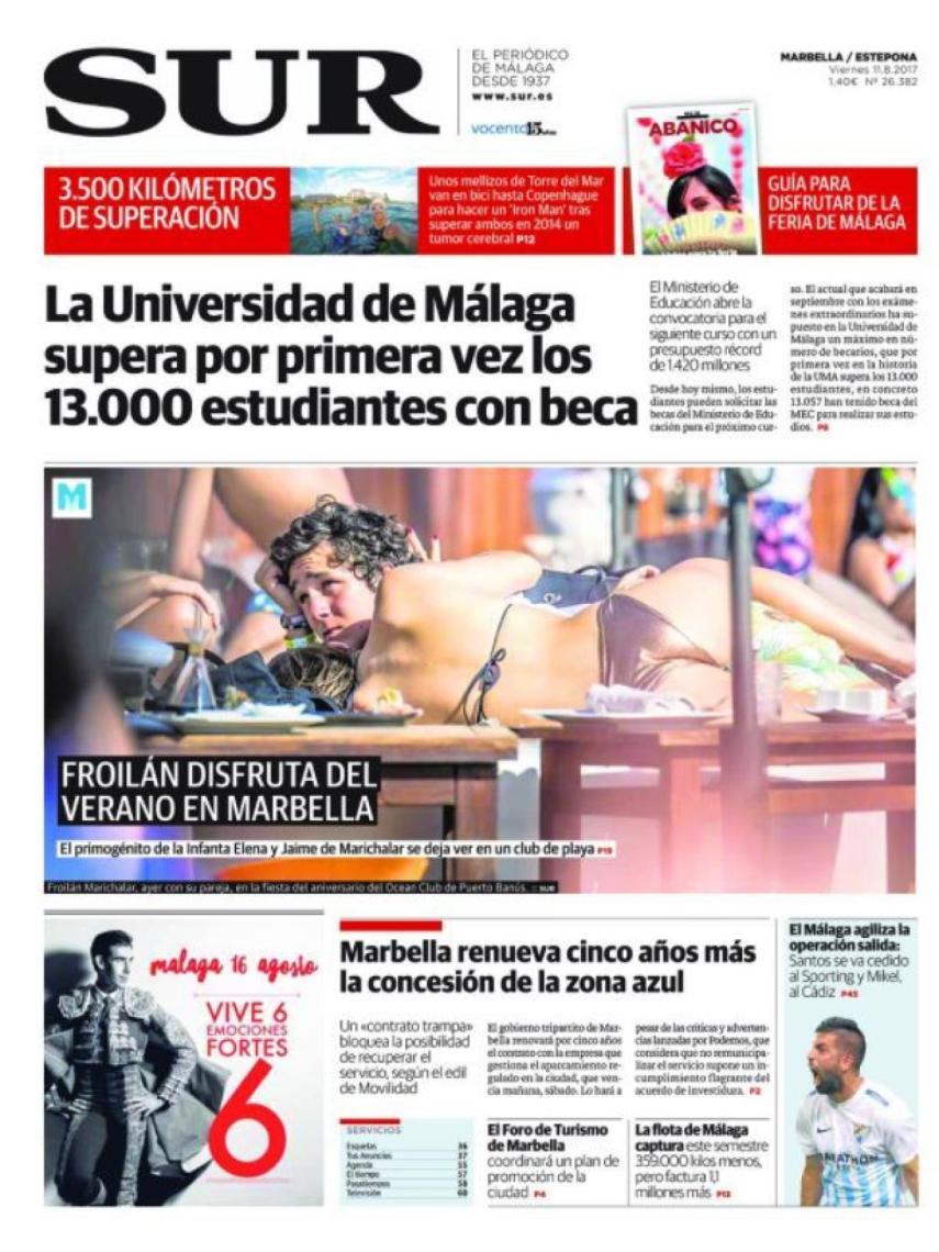 Portada Diario Sur