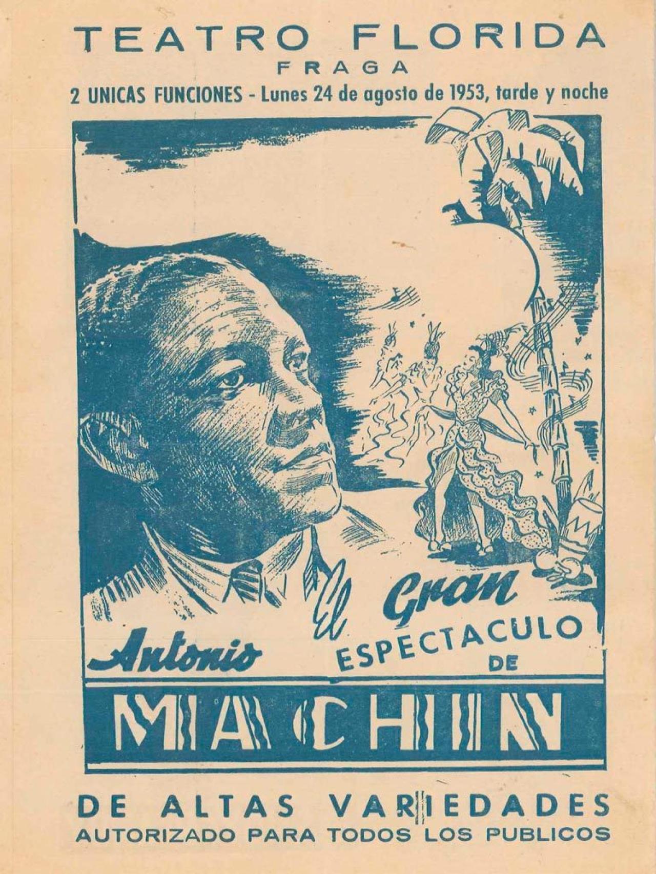 En el Teatro Florida contrataban a figuras mundiales de la canción, como Antonio Machín