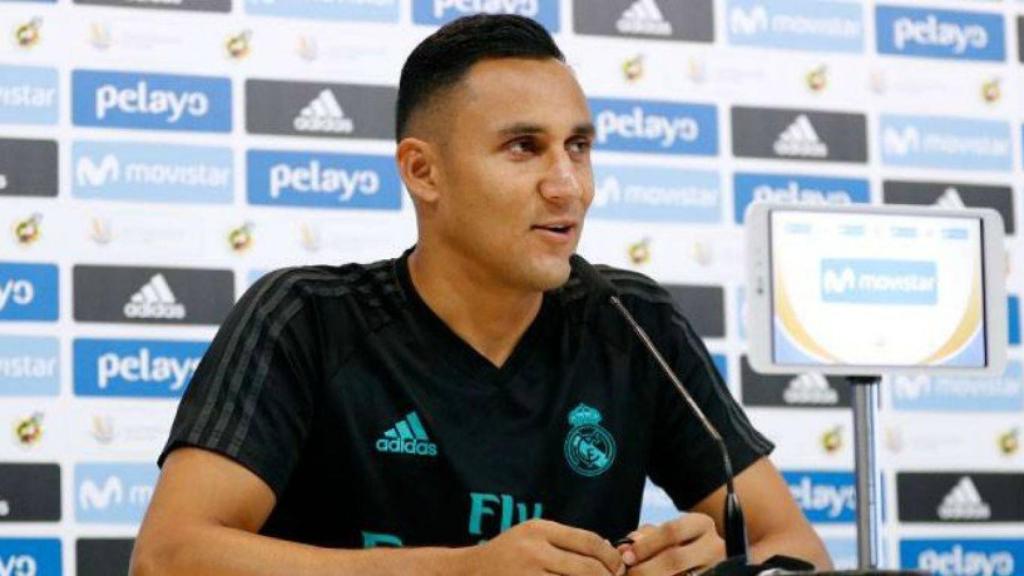 Keylor Navas, en rueda de prensa