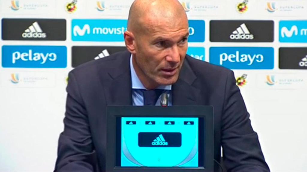 Zinedine Zidane, en rueda de prensa