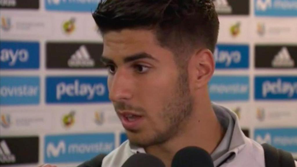 Asensio en zona mixta
