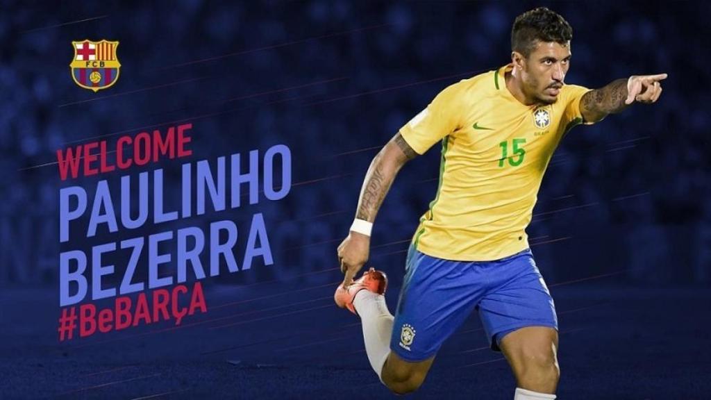 Paulinho, nuevo jugador del Barça. Foto: fcbarcelona.es